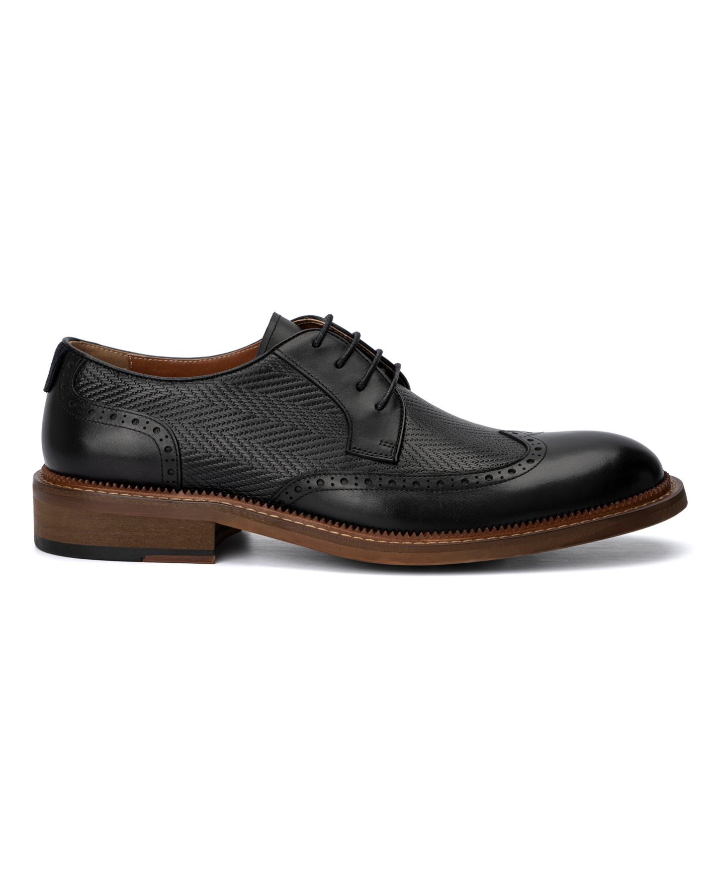 Обувь Vintage Foundry Co Men's Clark Lace-Up Oxfords, цвет: Чёрный — фото 2