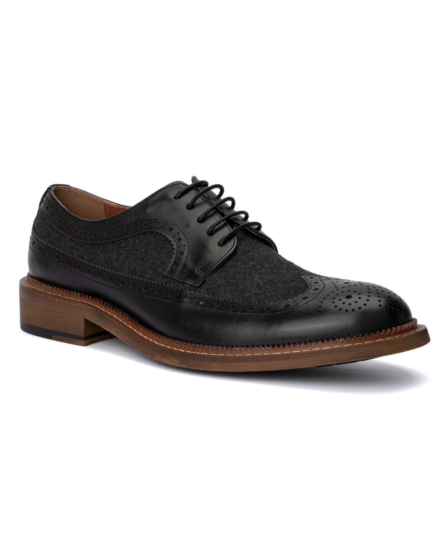 Мужские туфли Vintage Foundry Co Garret Lace-Up Oxfords, цвет: Чёрный — фото 1
