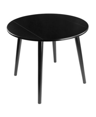 Moreno 28.94" Wood Round Drop Leaf Dining Table