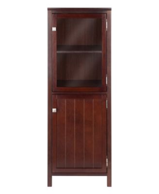Brooke Jelly 47.44" Wood 2-Section Cupboard
