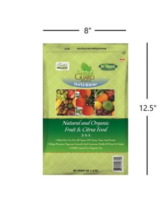 Natural and Organic Fruit and Citrus Food 3-5-5, 4lbs