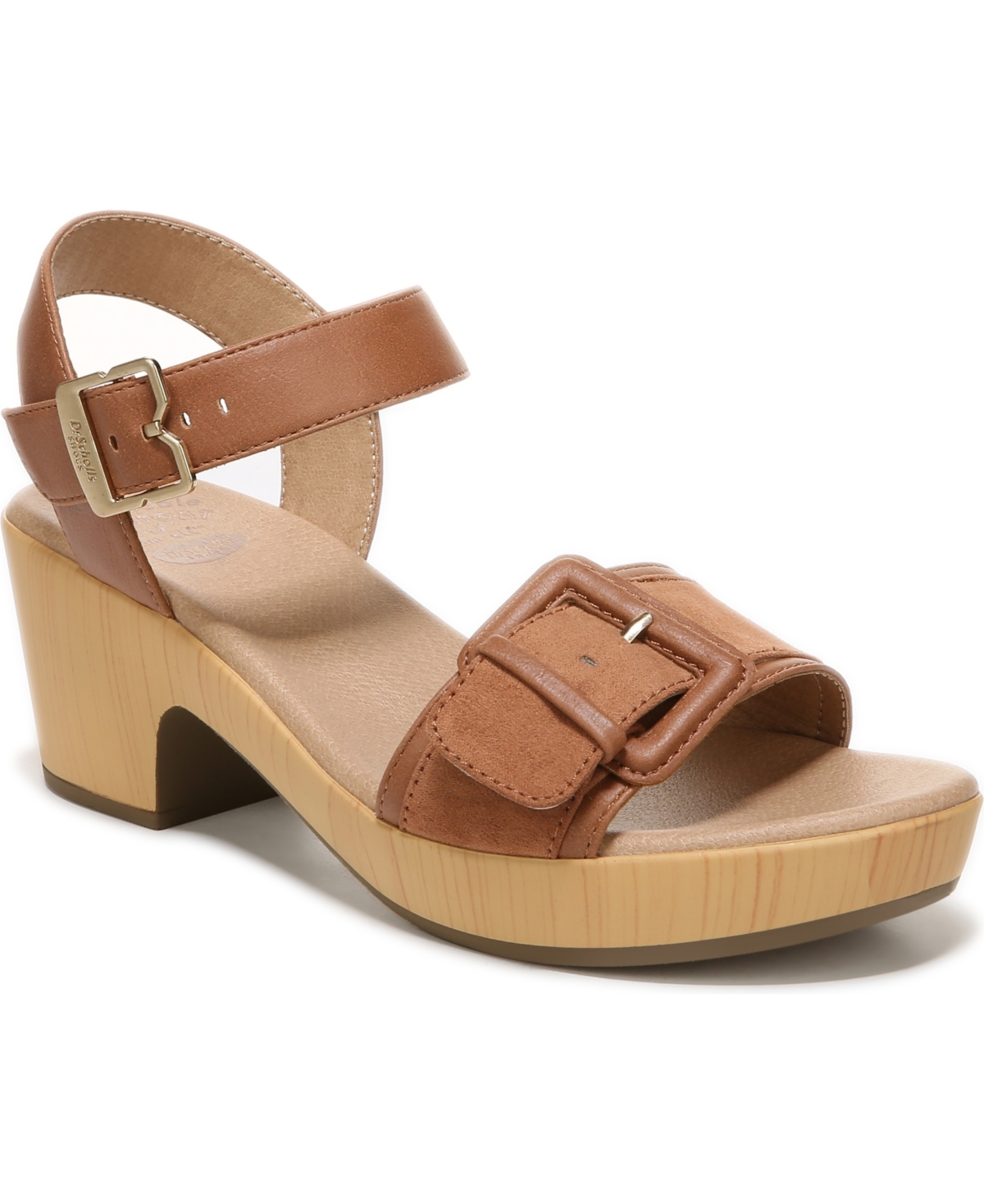 Women's Felicity Too Ankle Strap Sandals - Honey Brown Faux Leather/Fabric