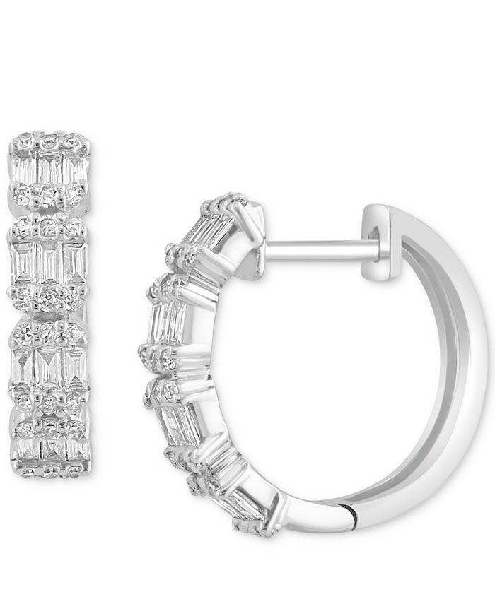 Effy Women's Diamond Hoop Earrings