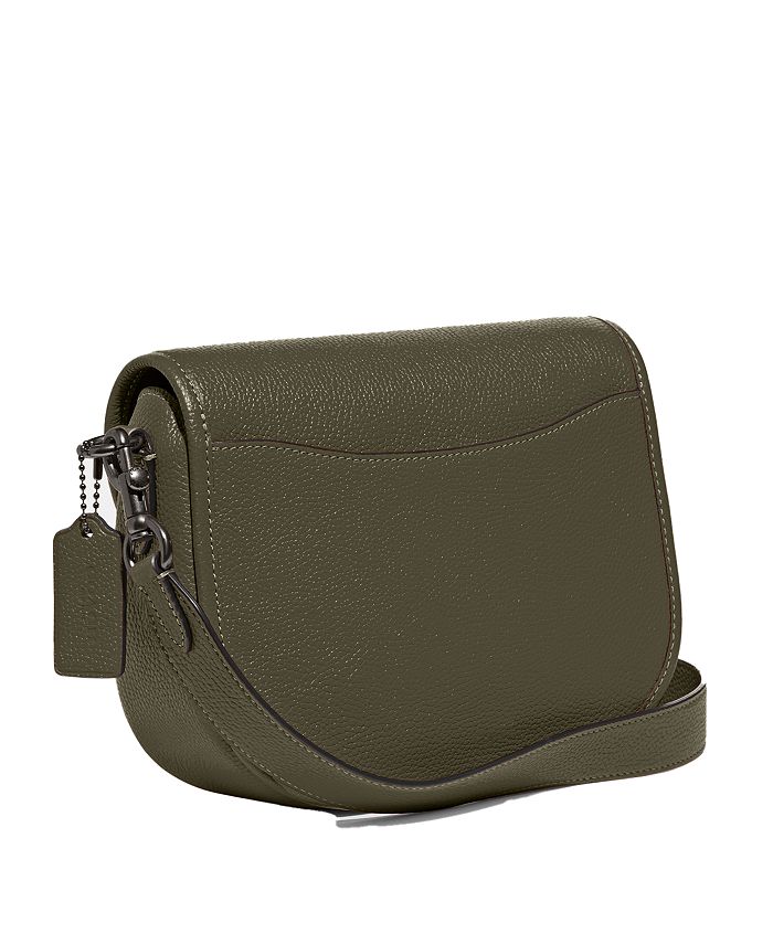 COACH Women's Polished Pebble Leather Willow Saddle Bag Macy's