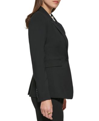 Petites Pick-Stitch Single-Button Blazer, Created for Macy's