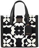 kate spade new york Manhattan Houndstooth Chenille Large Tote - Macy's