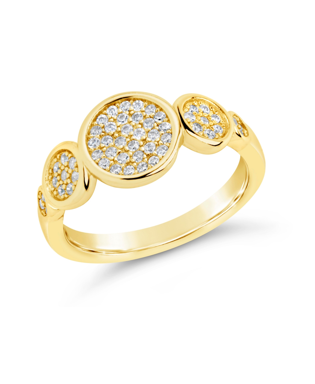 Shop Sterling Forever Amy Ring In Gold