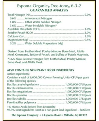 TR4 Tree-Tone Tree Food, 6-3-2, 4-Lb.