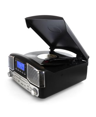 Retro Wireless Bluetooth Record and CD Player