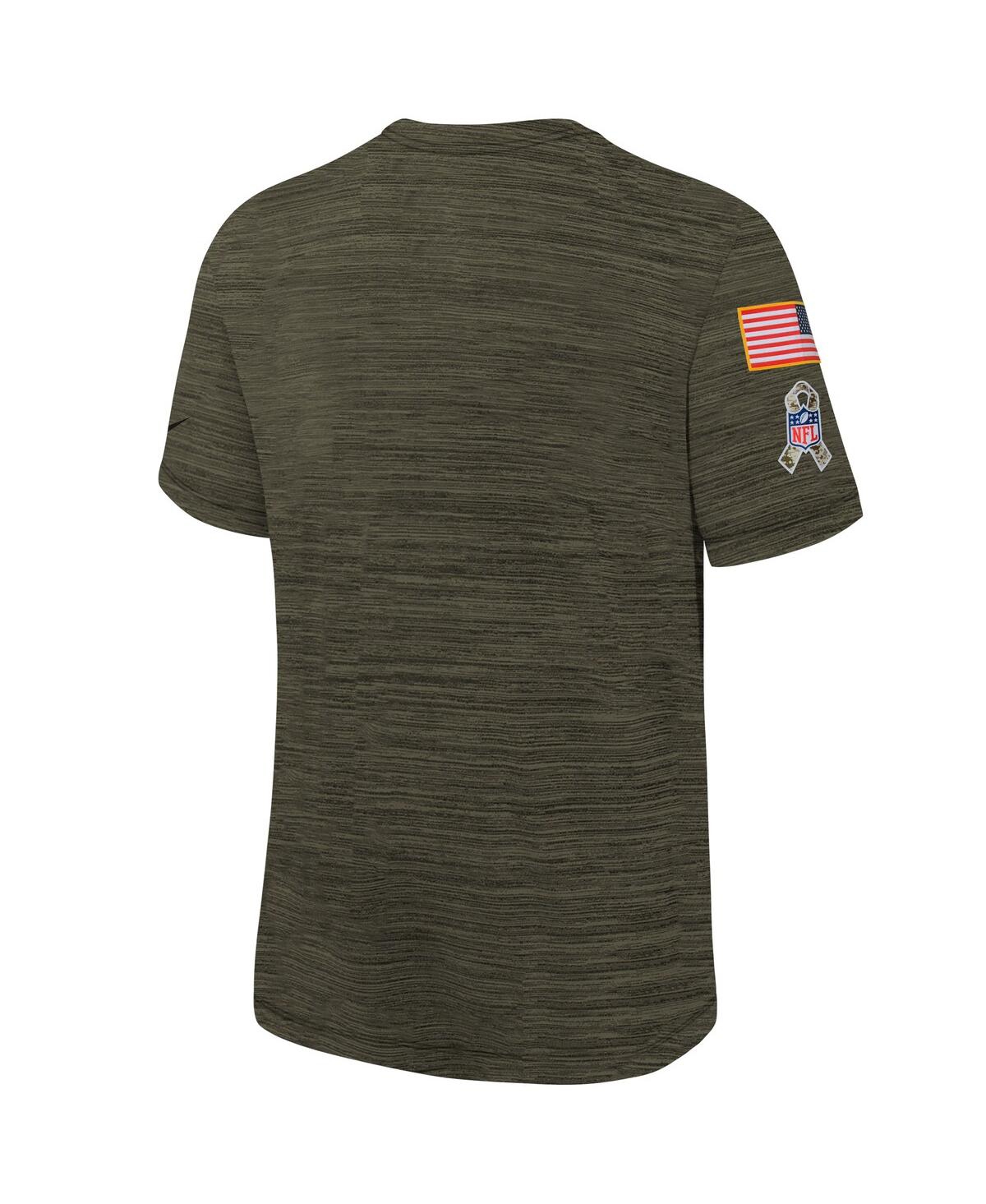 Shop Nike Big Boys  Olive Los Angeles Rams 2022 Salute To Service Velocity T-shirt