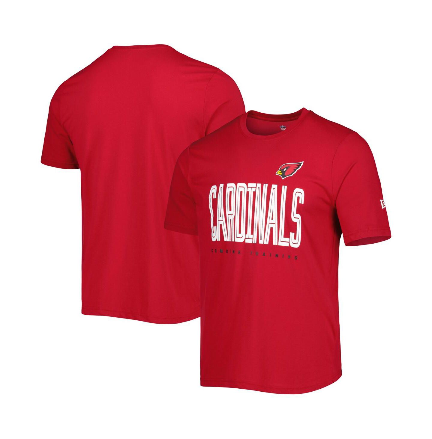 Мужская футболка New Era Cardinal Arizona Cardinals Combine Authentic Training Huddle Up — фото 1