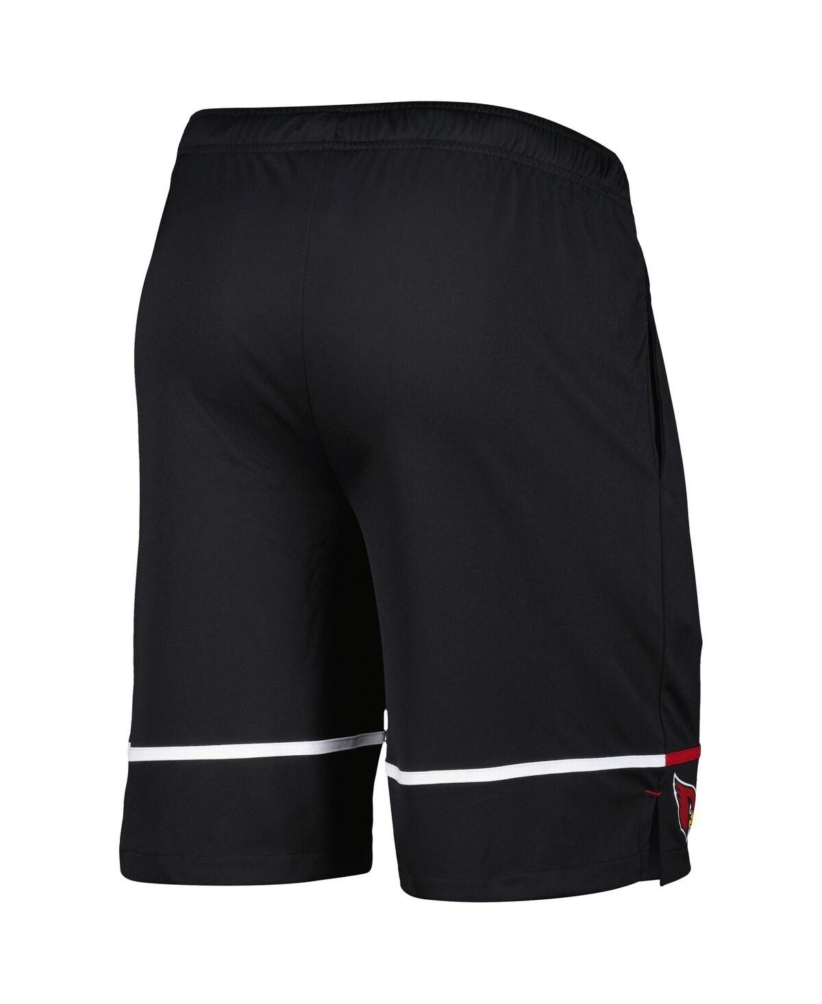 NEW ERA MEN'S NEW ERA BLACK ARIZONA CARDINALS COMBINE AUTHENTIC RUSHER TRAINING SHORTS 