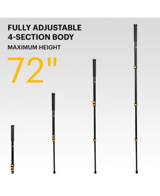72 in Portable Lightweight Aluminum Monopod W/Smartphone Adapter
