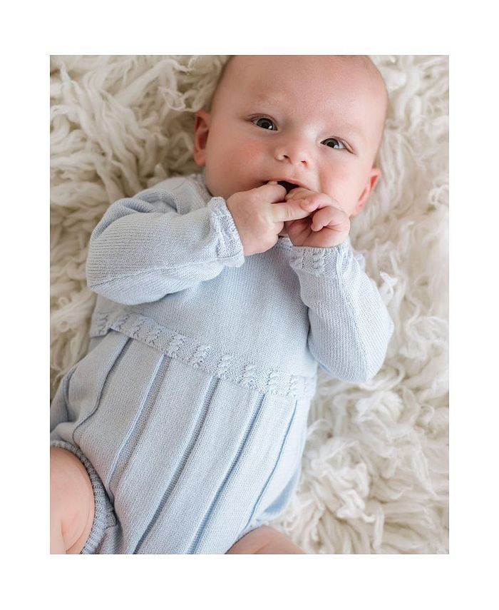 Cuclie Baby Boy Ribbed Knit Bubble Romper Macy's