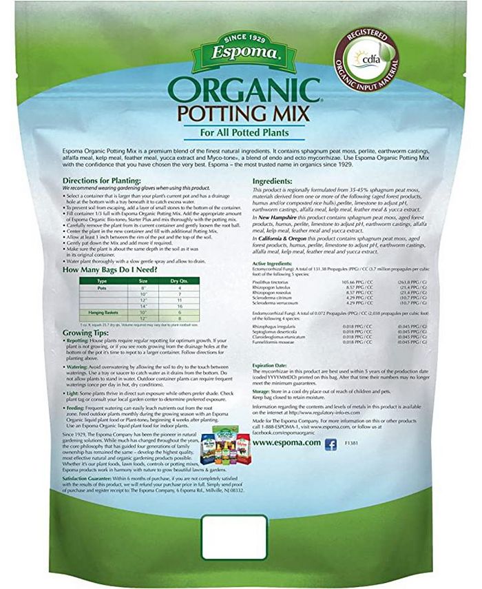 Espoma AP4 Potting Mix, Organic, 4 Qts Macy's