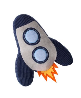Milky Way Rocket Ship Nursery Throw Pillow Plush