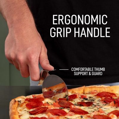 Super Sharp Non-Slip Handle Large Pizza Cutter Wheel