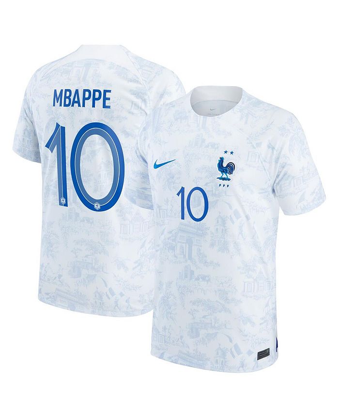 Kylian Mbappe France National Team Nike 2022/23 Away Breathe Stadium  Replica Player Jersey - White