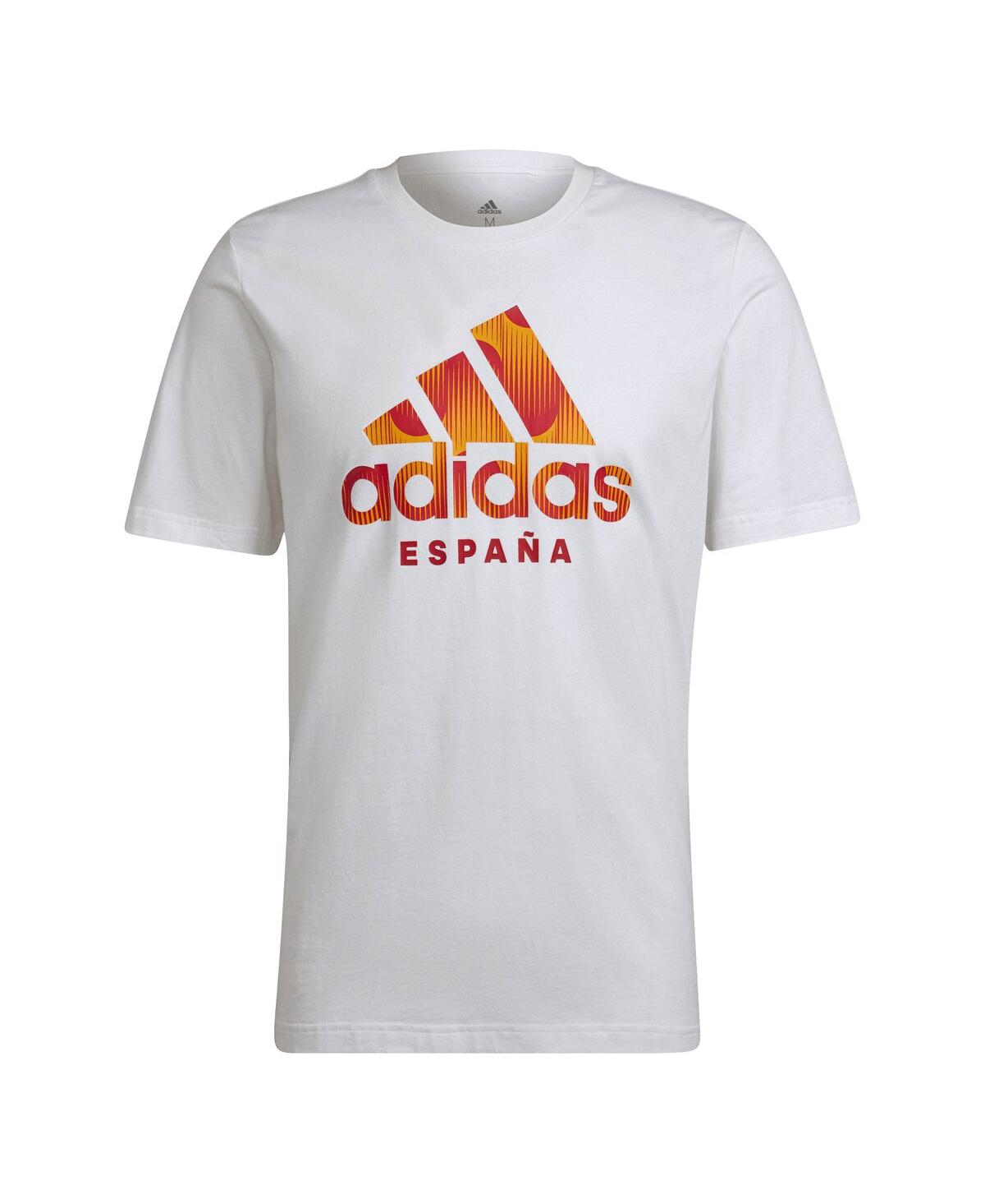 Shop Adidas Originals Men's Adidas White Spain National Team Dna Graphic T-shirt