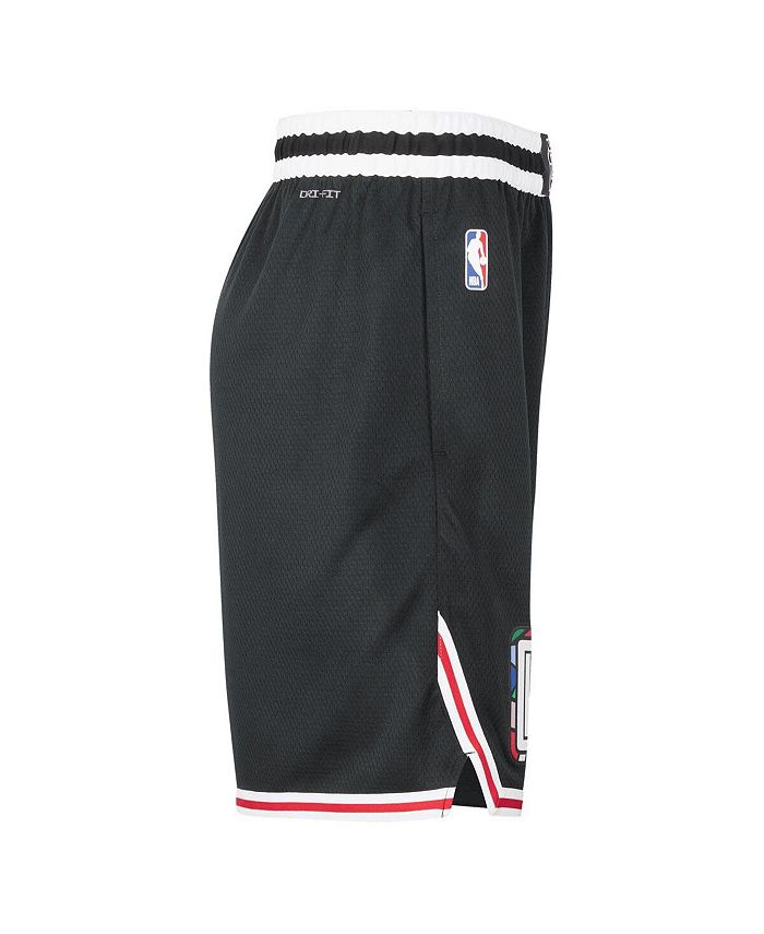 Nike Men's Black LA Clippers 2022/23 City Edition Swingman Shorts - Macy's