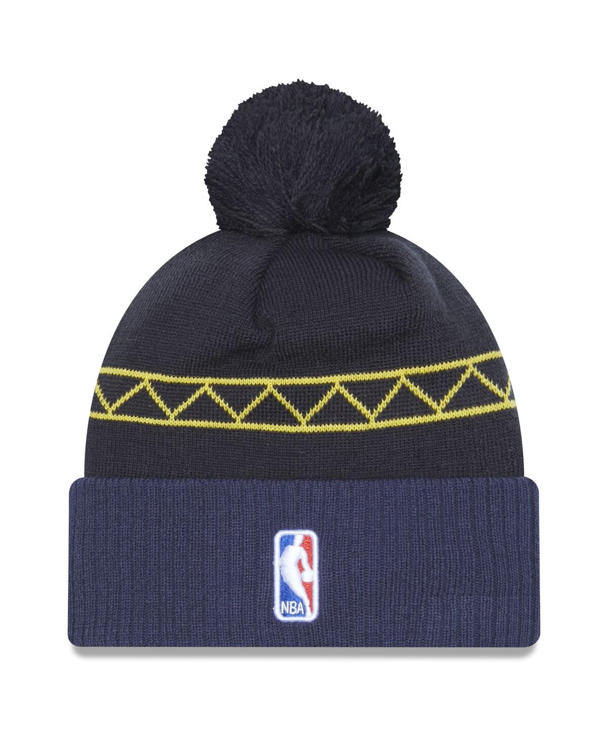 New Era Men's Navy Indiana Pacers 2022/23 City Edition Official Cuffed ...