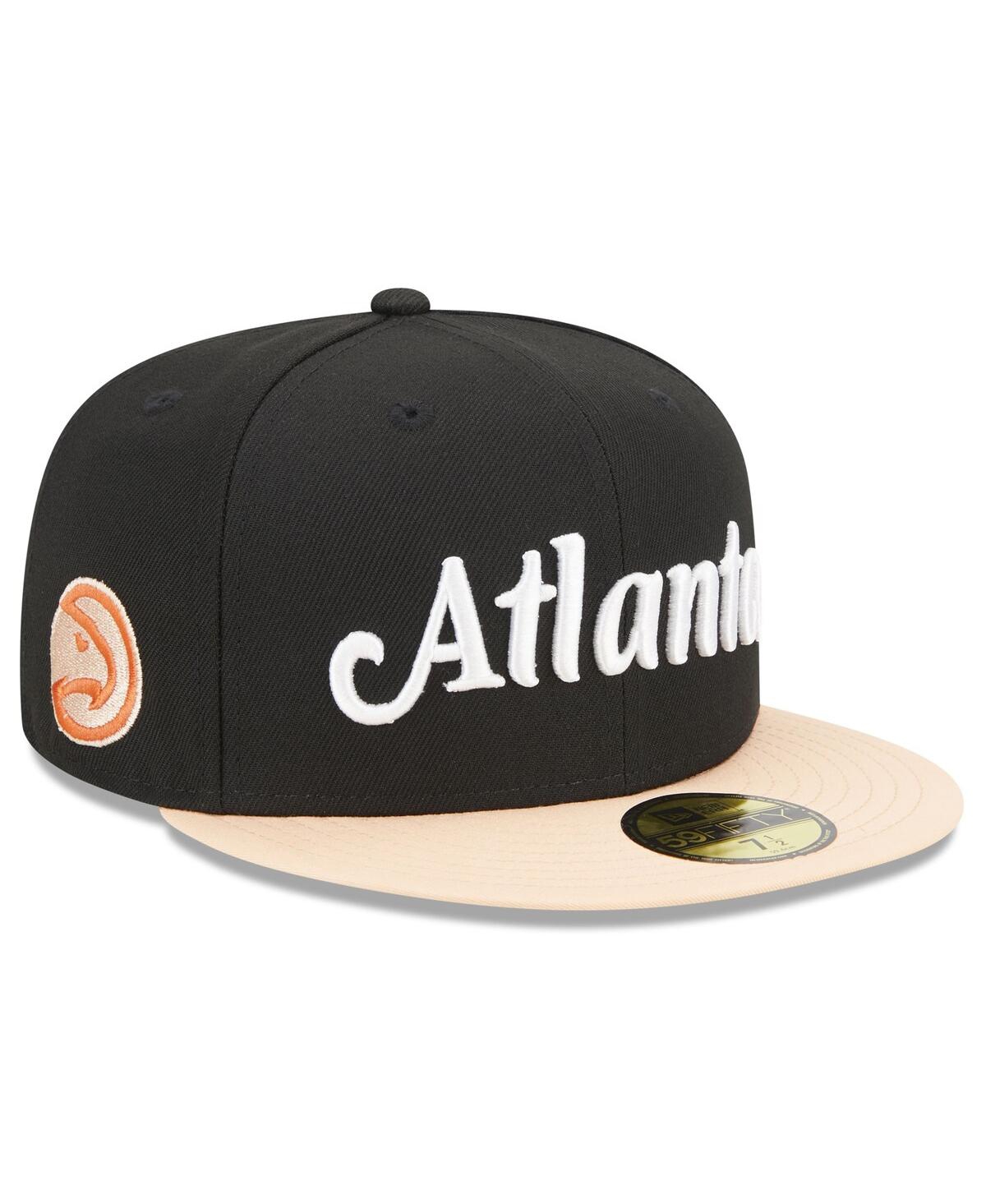 Men's New EraAtlanta Hawks 2022/23 City Edition Official 59FIFTY Fitted Hat - Black
