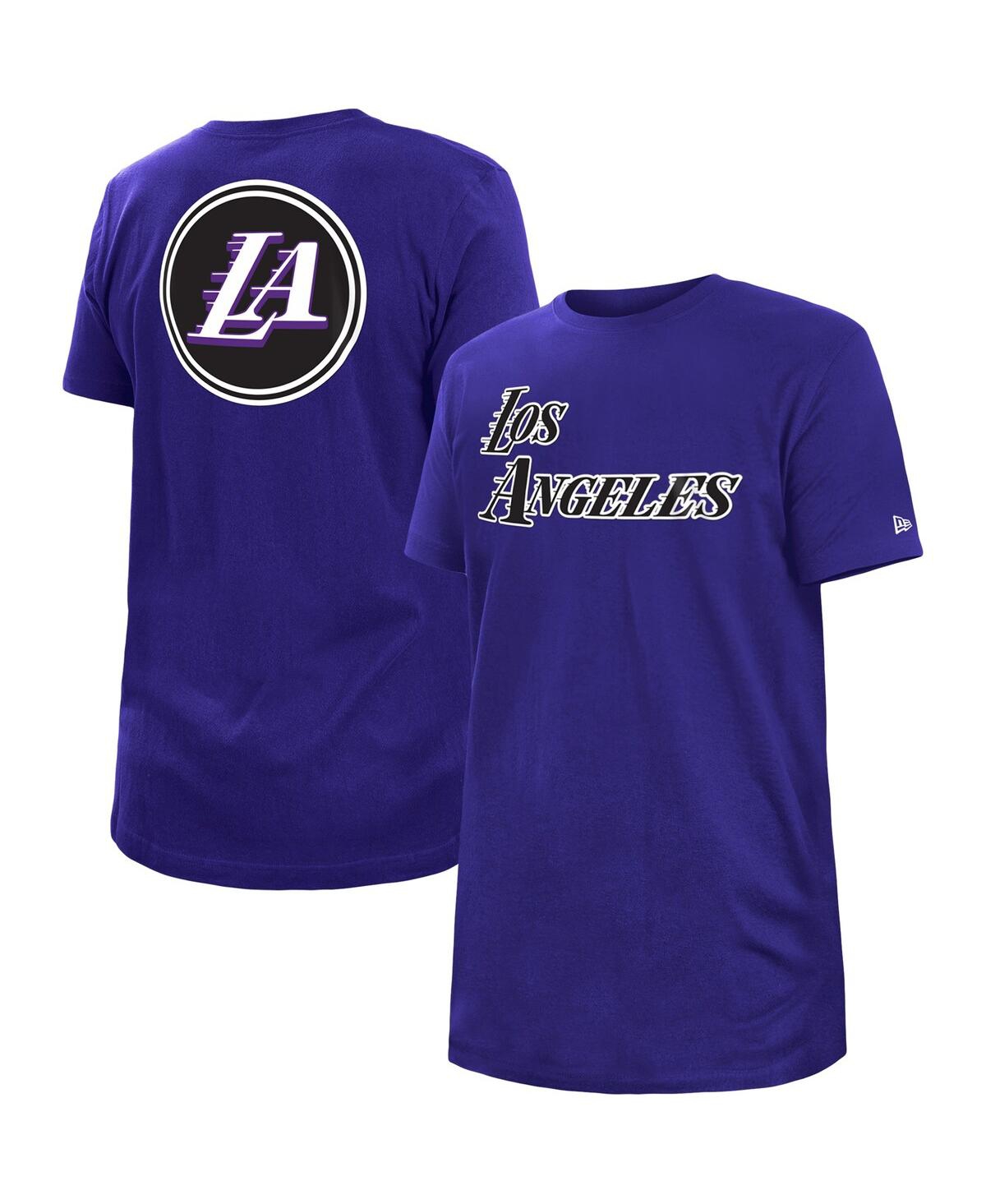 Shop New Era Men's  Blue Los Angeles Lakers 2022/23 City Edition Big And Tall T-shirt