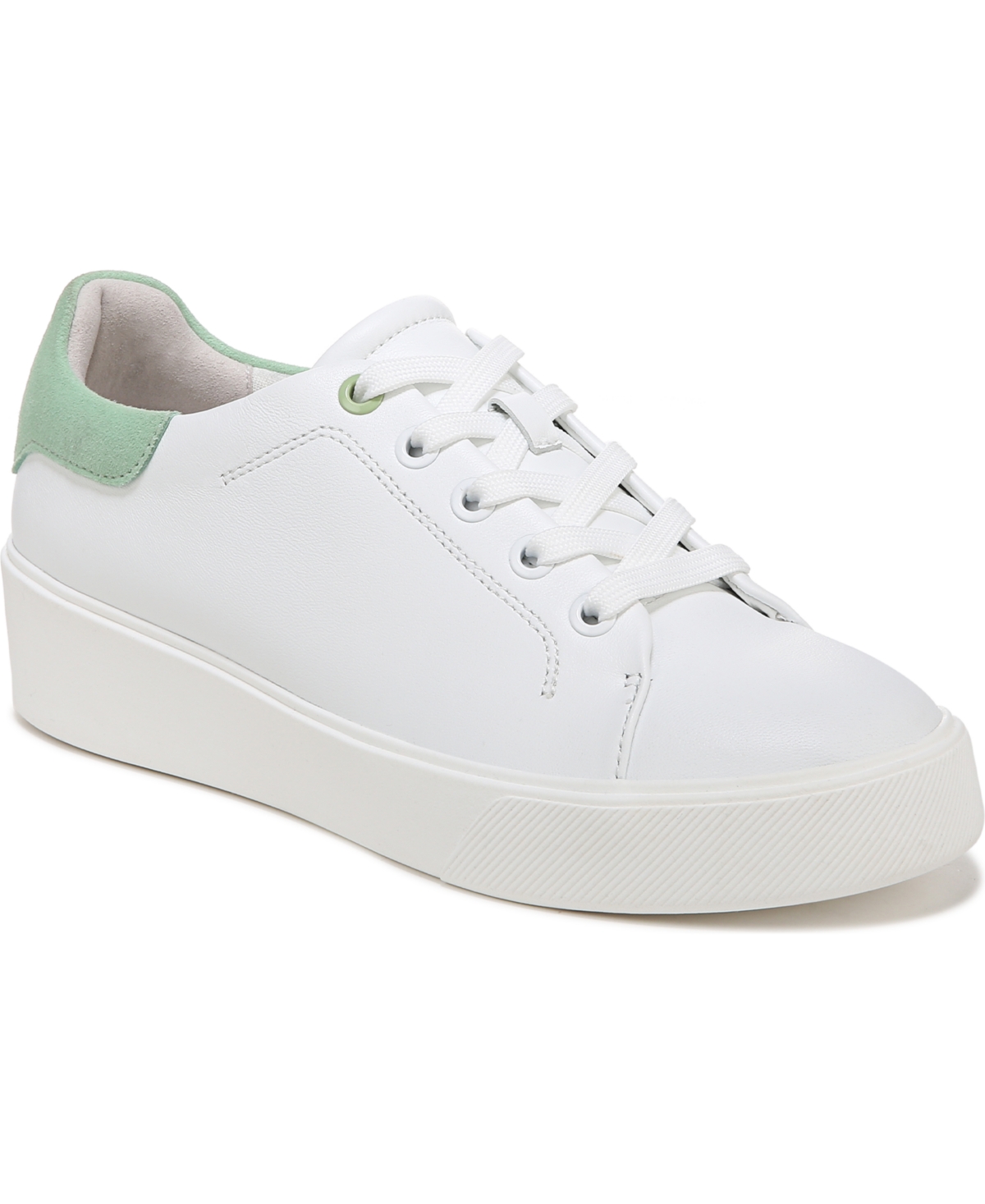Naturalizer Morrison 2.0 Sneaker In White/green Leather/faux Leather