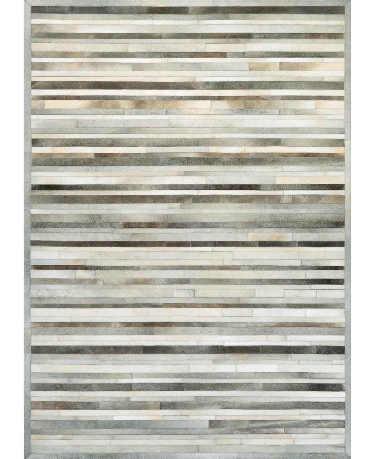 Couristan Chalet Plank 3'6in x 5'6in Area Rug - Gray, Ivory