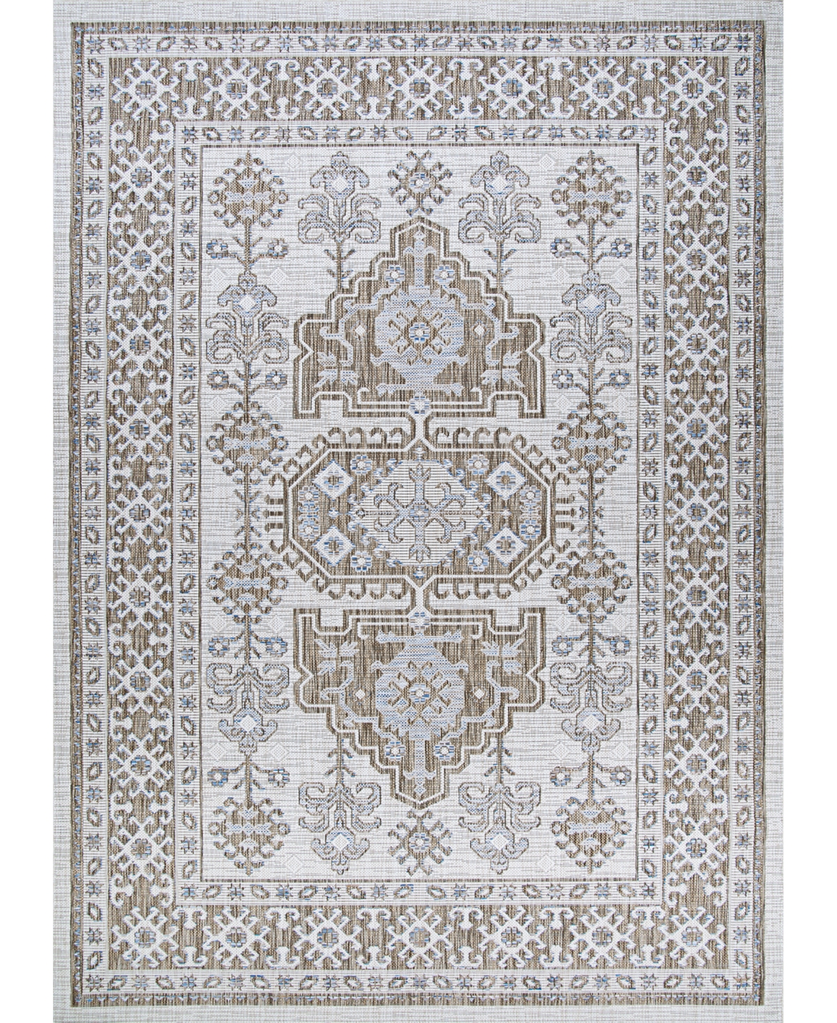 Couristan Charm Woodburn 7'10in x 10'9in Area Rug - Ivory, Sand