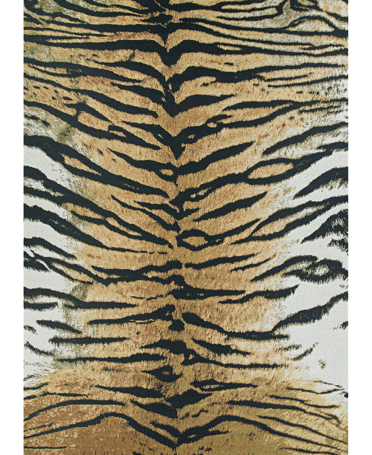 Couristan Dolce Bengal 5'3" X 7'6" Area Rug In Gold
