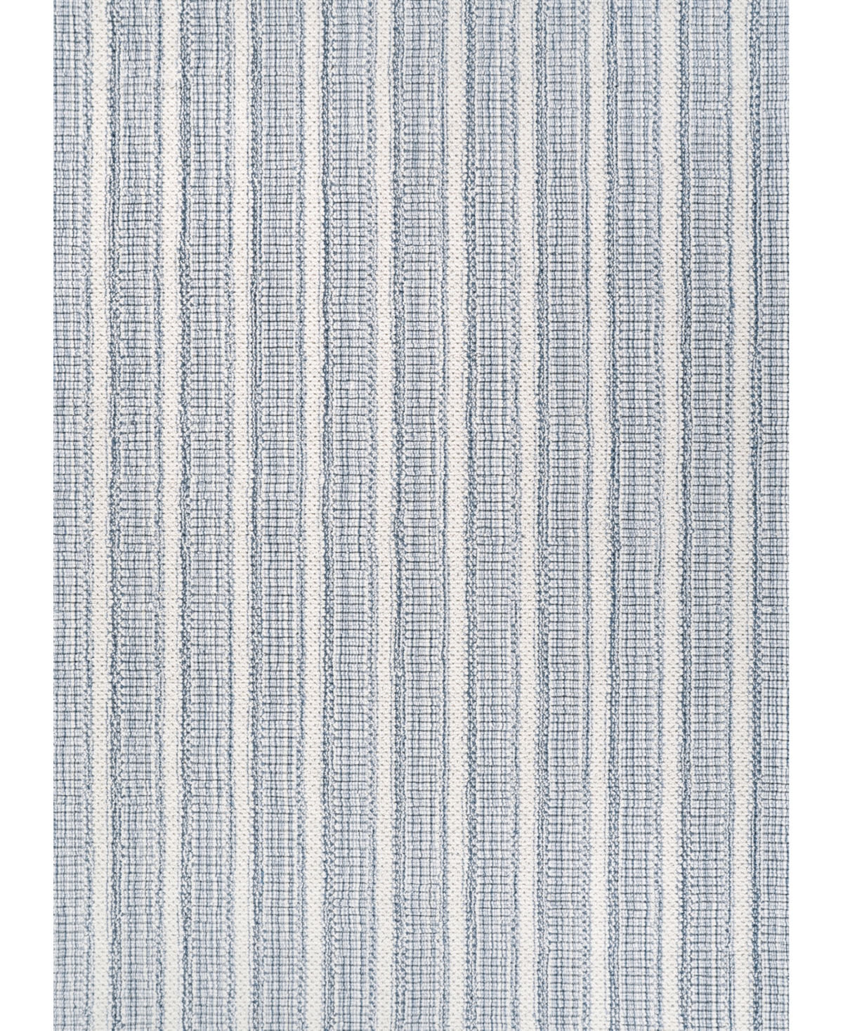 Couristan Textured Stripes 5' X 8' Area Rug In Denim