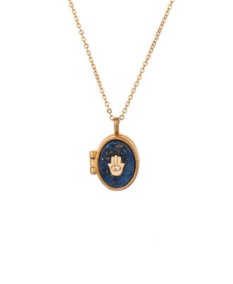 Stone Locket Necklace