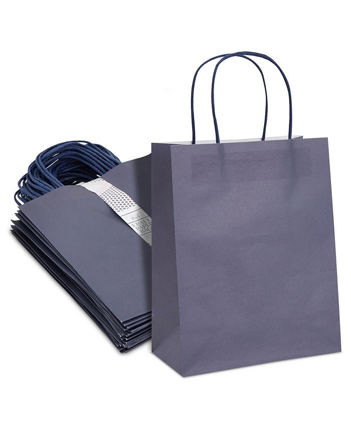 Navy blue gift bags bulk deals