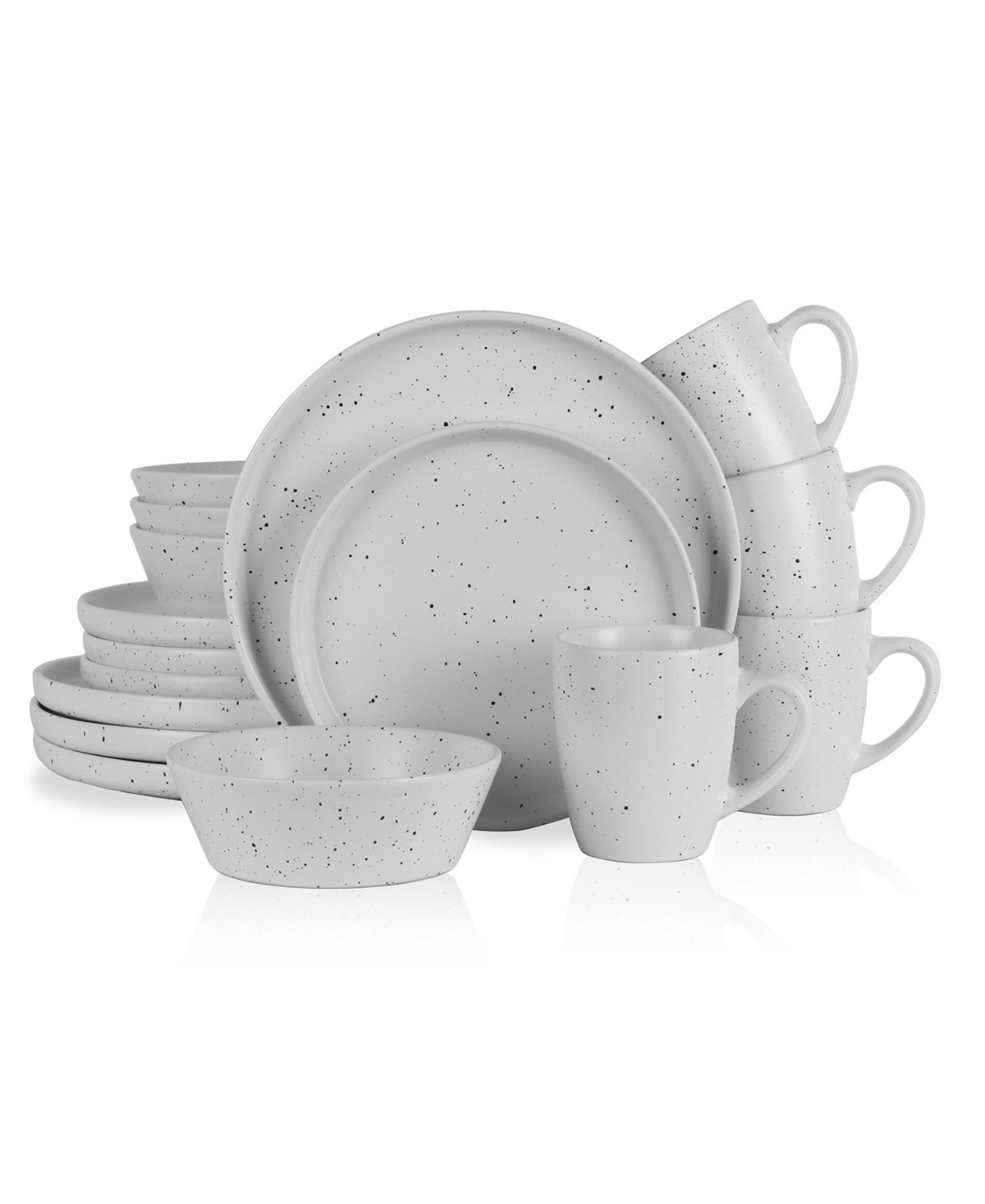 Jade 16 Pieces Dinnerware Set, Service For 4 - Taupe