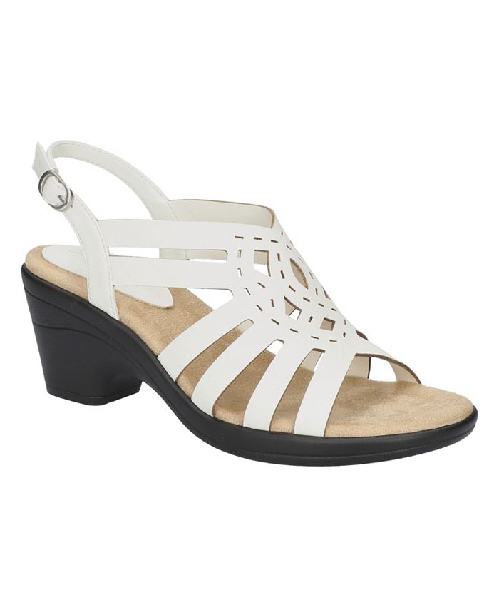 Easy Street Women's Jira Heeled Round Toe Sandals - Macy's