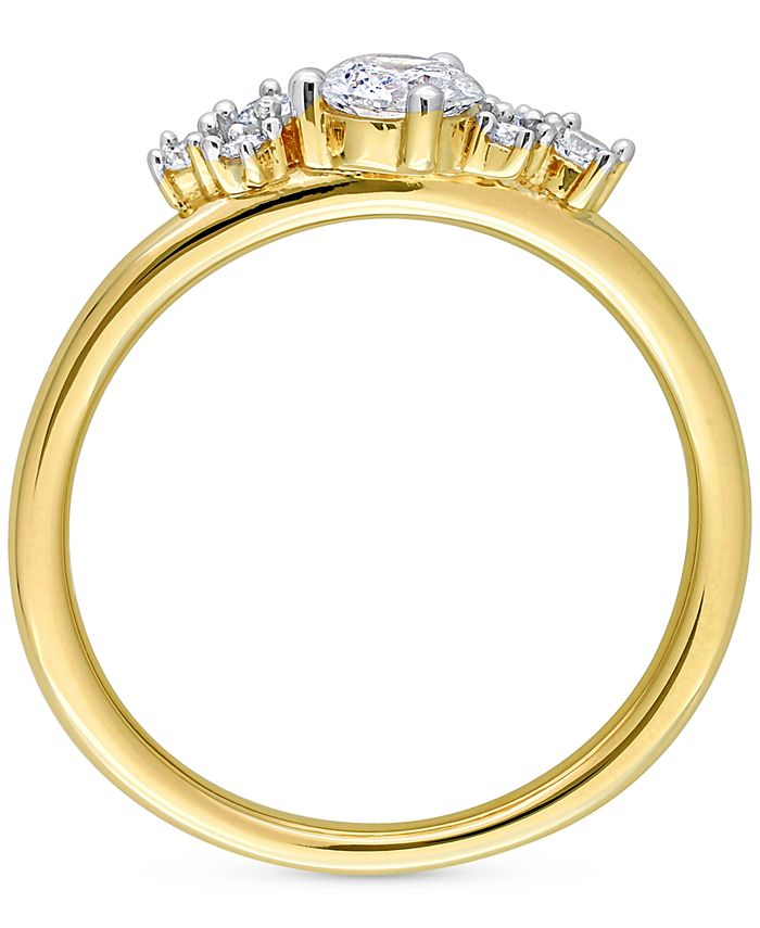 Macy's Diamond Engagement Ring (1/2 ct. t.w.) in 14k Gold - Macy's