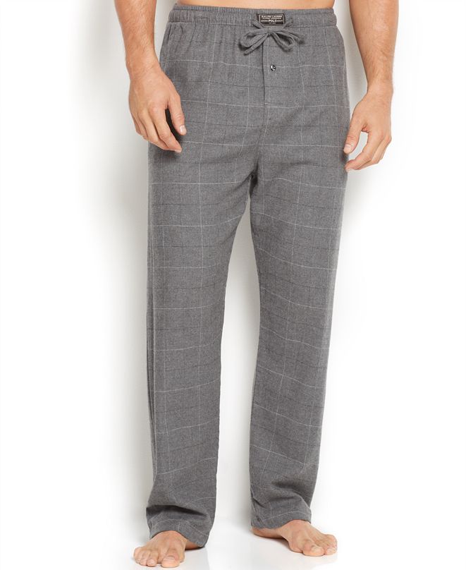 polo plaid pajama pants