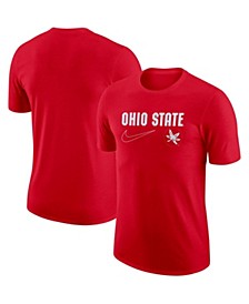 Men's Scarlet Ohio State Buckeyes Swoosh Max90 T-shirt