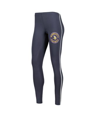 Women's White, Charcoal Minnesota Vikings Sonata T-shirt and Leggings Sleep Set