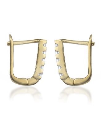 Clear Cubic Zirconia Extra Mini Hoop Earrings