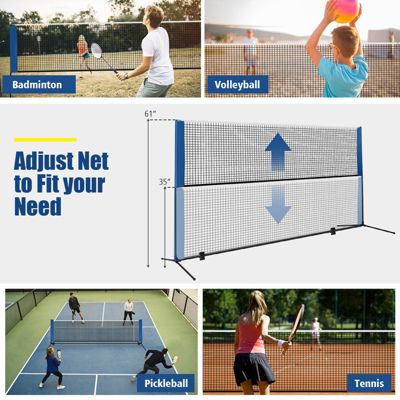 Portable Badminton Beach Volleyball Tennis Training Net