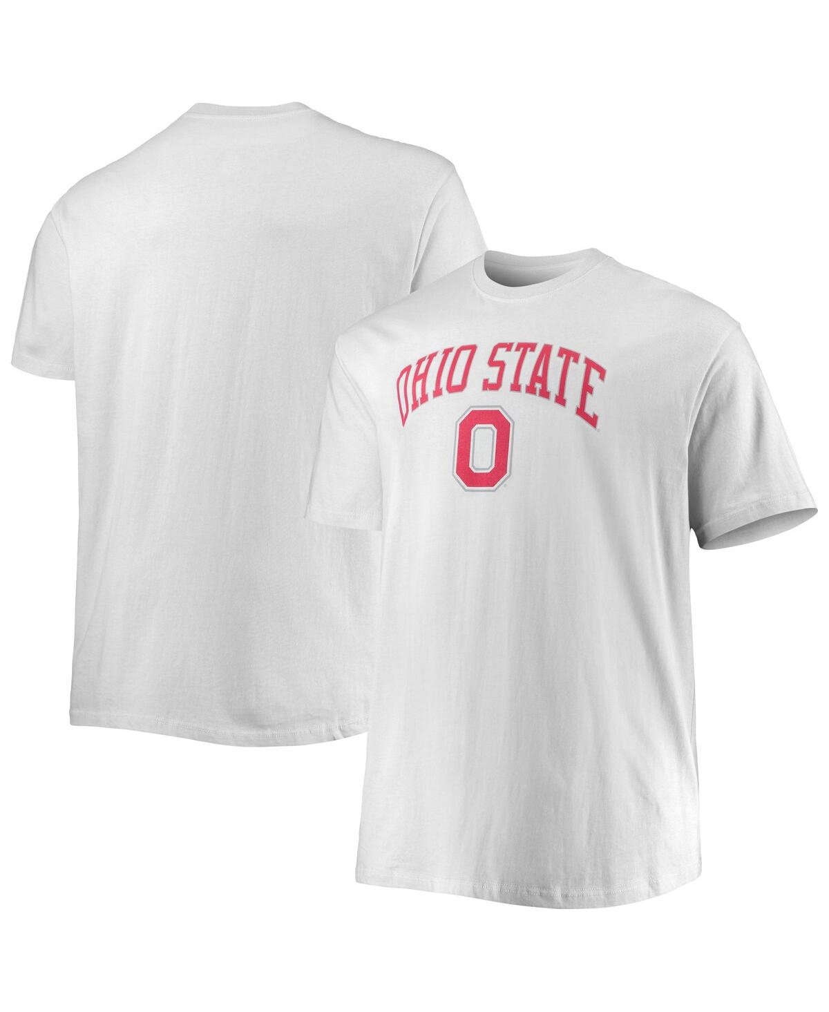 Shop Champion Men's  White Ohio State Buckeyes Big And Tall Arch Over Wordmark T-shirt