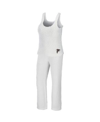 Women's Cream Atlanta Falcons Cozy Scoop Neck Tank Top Pants Sleep Set