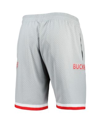 Men's Silver Ohio State Buckeyes Authentic Shorts