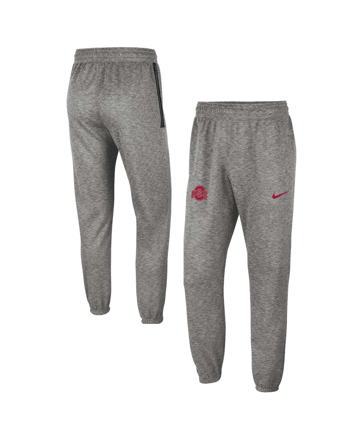 Men's Nike Heather Gray Ohio State Buckeyes Team Logo Spotlight Performance Pants