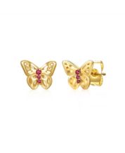 Aurate New York Gold Ball Studs 4mm, 14K Rose Gold