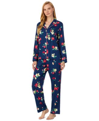 Lauren Ralph Lauren - Women's Printed Notched-Collar Pajamas Set