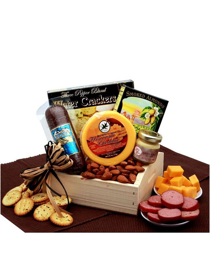 GBDS Sausage and Cheese Snacker meat and cheese gift baskets 1