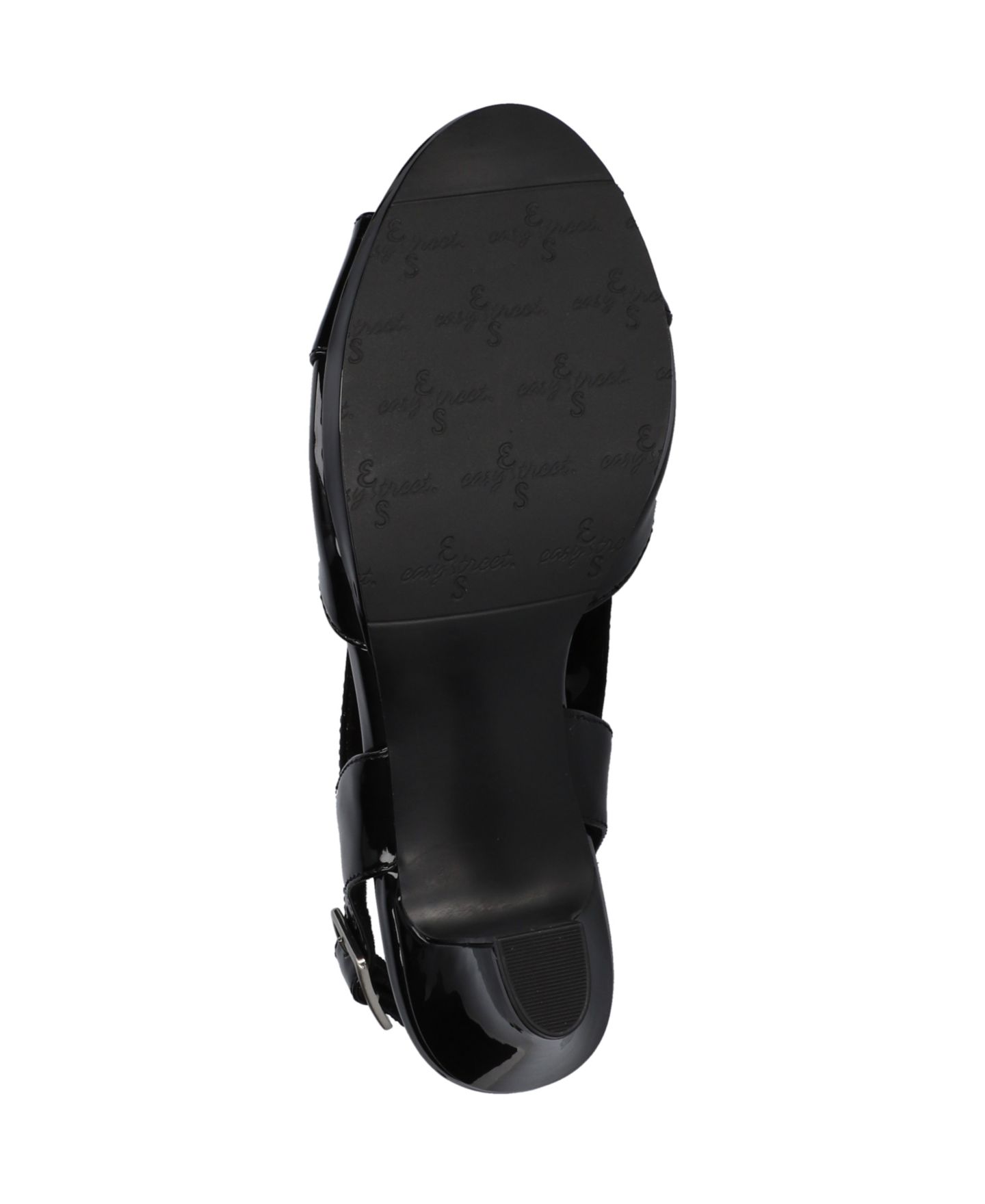 Женские сандалии Easy Street Christy Dress Sandals, цвет: Чёрный лаковый — фото 7